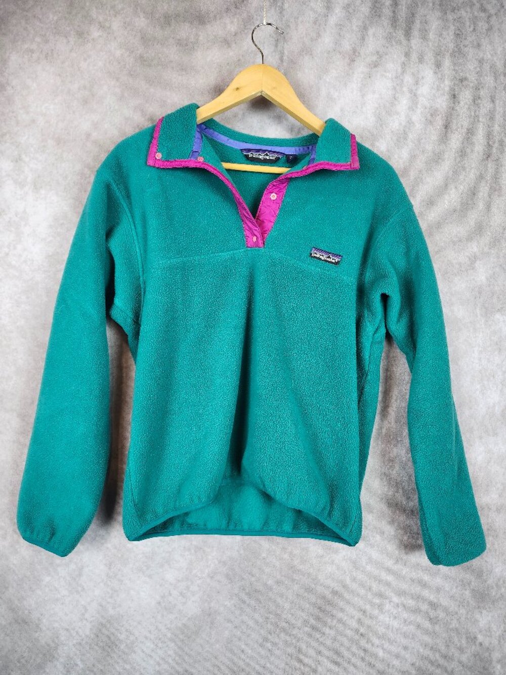 Vintage Patagonia Synchilla T-Snap Fleece Retro Size 10 Made in USA 1988